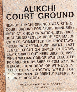 Alikchi Choctaw Court Ground