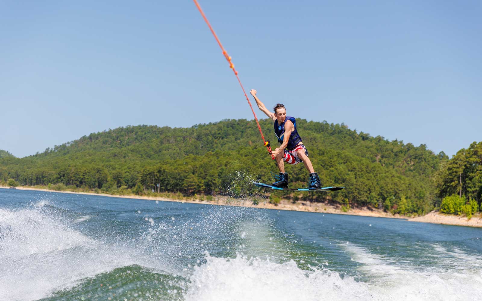 Wakeboarding on Broken Bow Lake