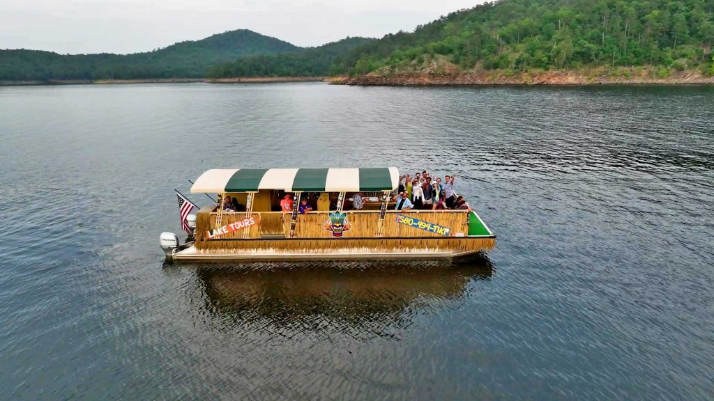 Broken Tiki tiki boat trips feature you, your whole crew, and a bar. Great for parties and get-togethers.