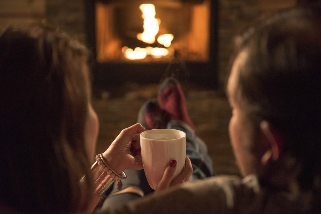 Cabin Fire Romantic Broken Bow