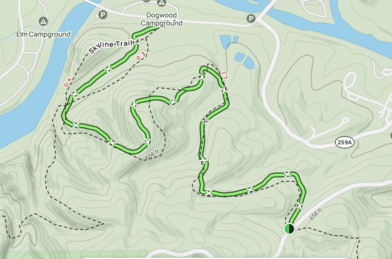 Deer Crossing Trail - Beavers Bend State Park