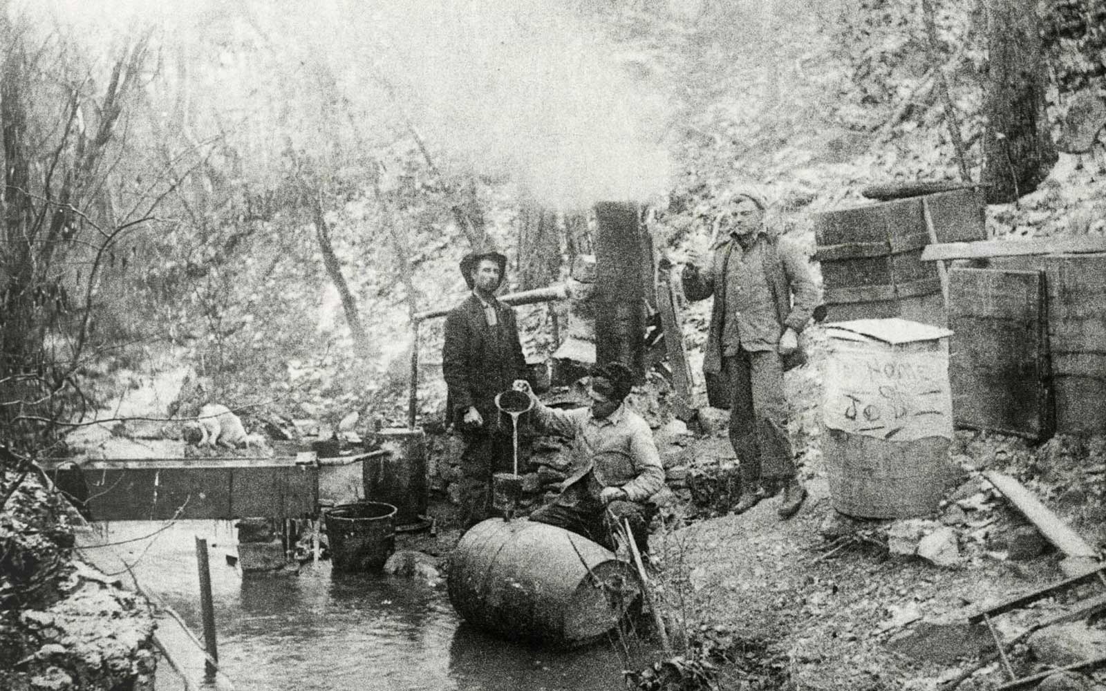 The Lower Mountain Fork River and fertile farmlands give moonshiners a golden opportunity in Southeastern Oklahoma