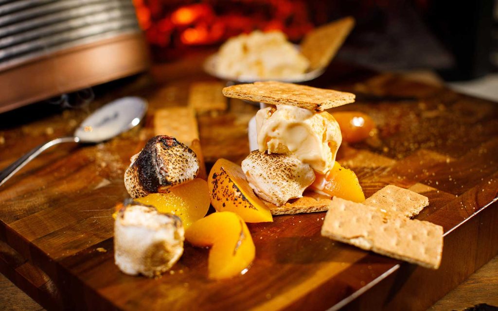 Peach cobbler s'mores? Say no more!