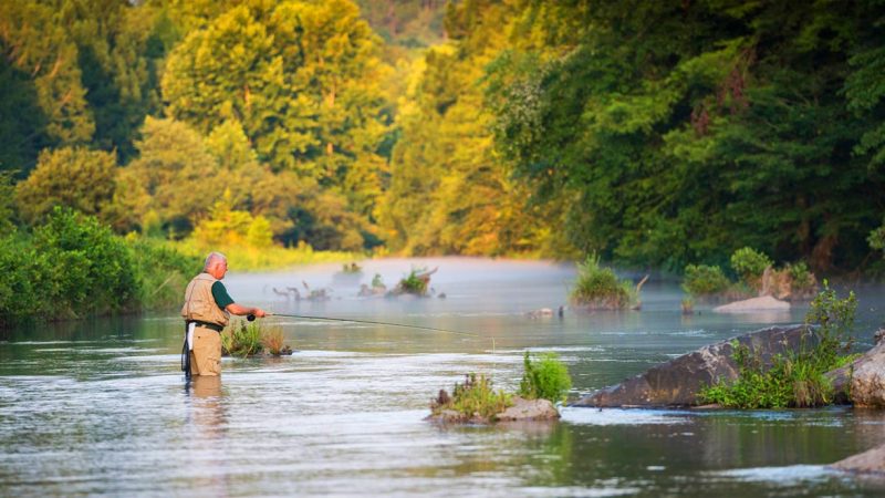 Fishing in Beavers Bend