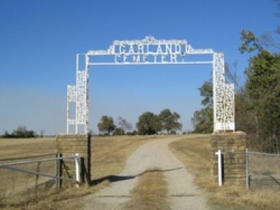 The Garland Cemetery commemorates Choctaw Chief Samuel Garland who is buried here near site of his former plantation home